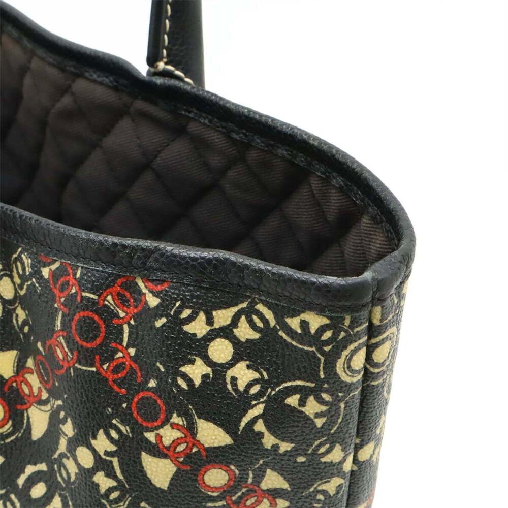 CHANEL Black Leather Tote Bag - Picture 5 of 8